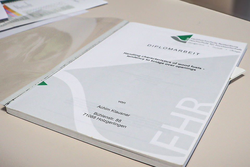 Diplomarbeit von Förster Achim Klausner
