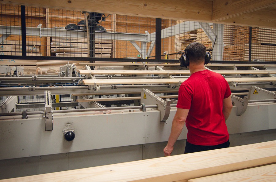 Produktionsprozess im HolzBauWerk Schwarzwald