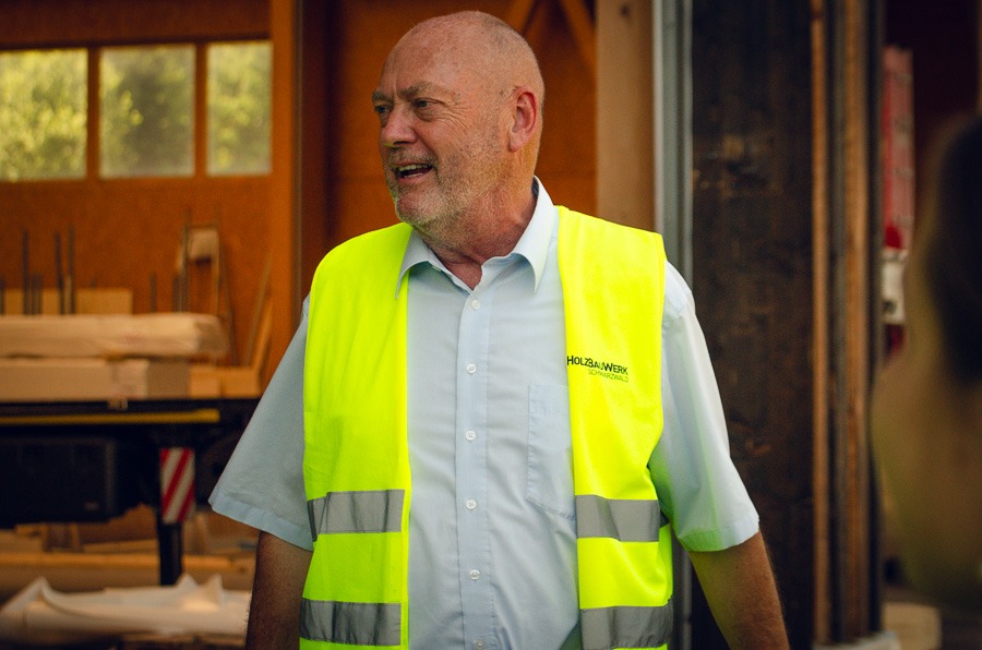 Reinhold Mayer am HolzBauWerk Schwarzwald