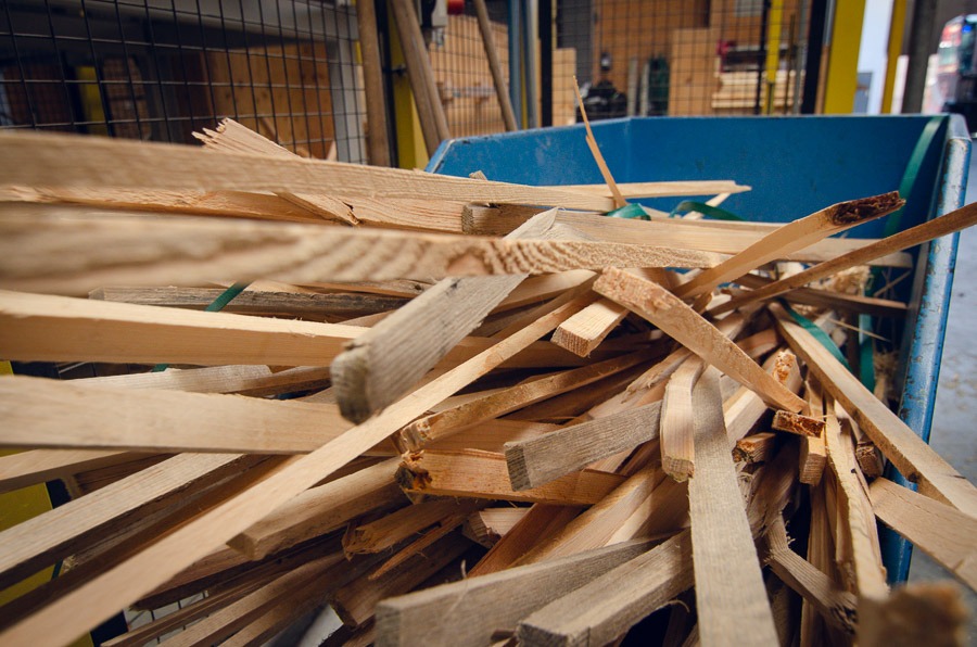 Restholz aus der Holzverarbeitung